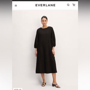 The Linen A Line Midi Dresss by Everlane size XS